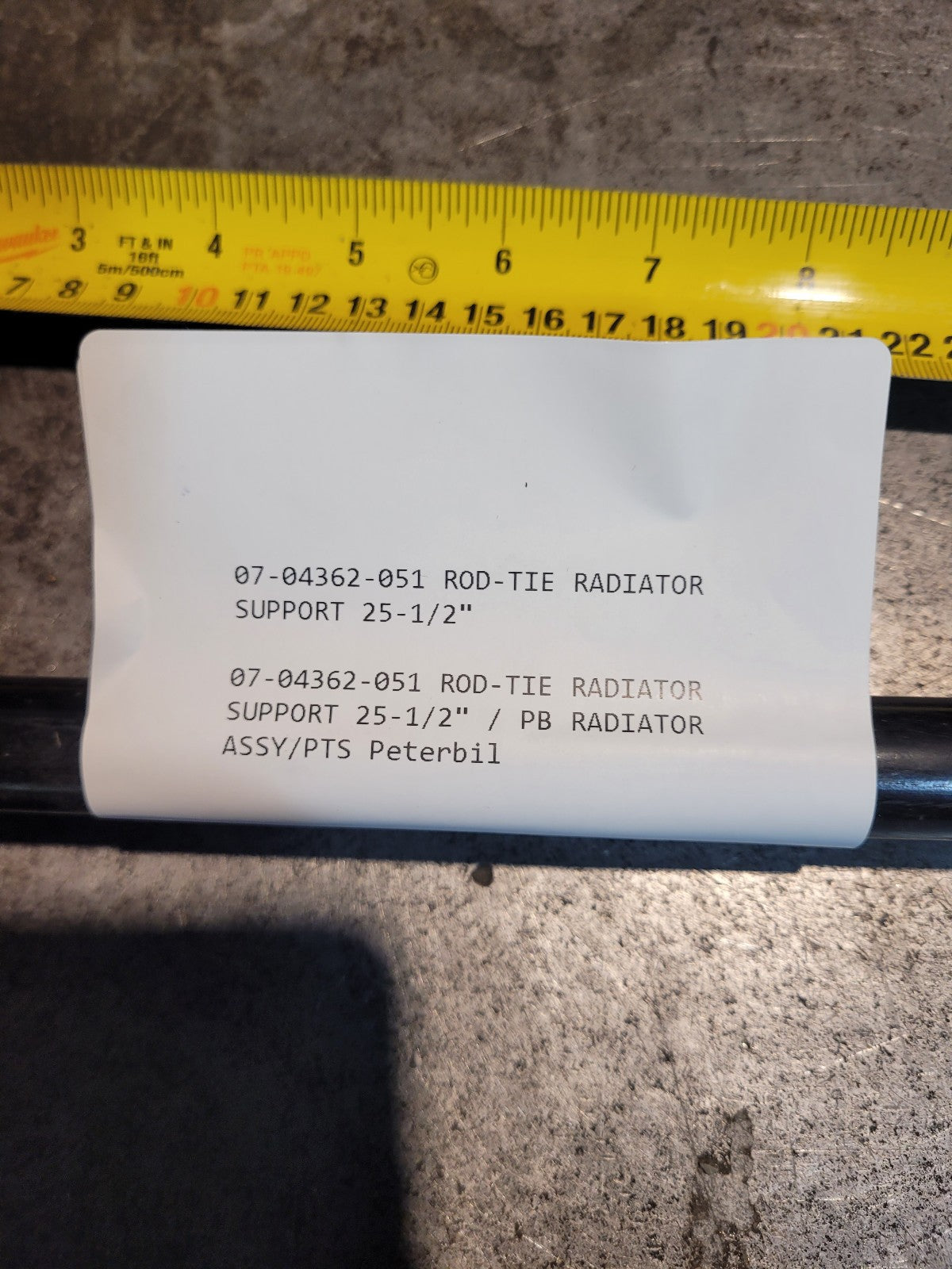 07-04362-051  Peterbilt 25-1/2" Rod-Tie Radiator Support