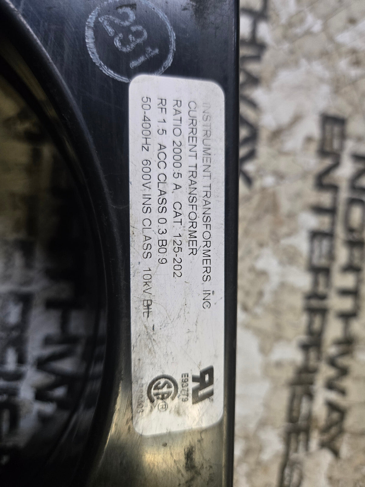 Instrument Transformers Current Transformer 125-202