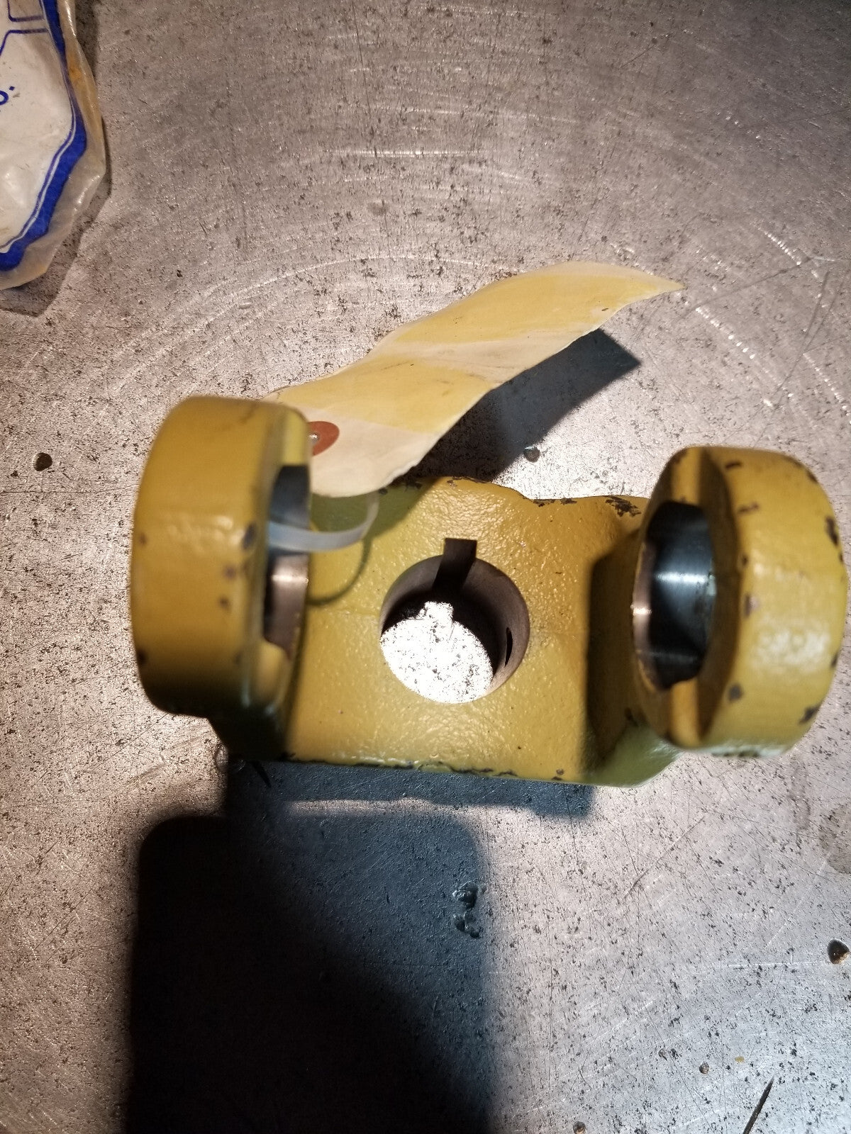 A-W329030 Implement Yoke, Round Bore 1 1/8" w/ 1/4" Keyway & Tapped Hole