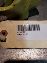 A-W329030 Implement Yoke, Round Bore 1 1/8" w/ 1/4" Keyway & Tapped Hole