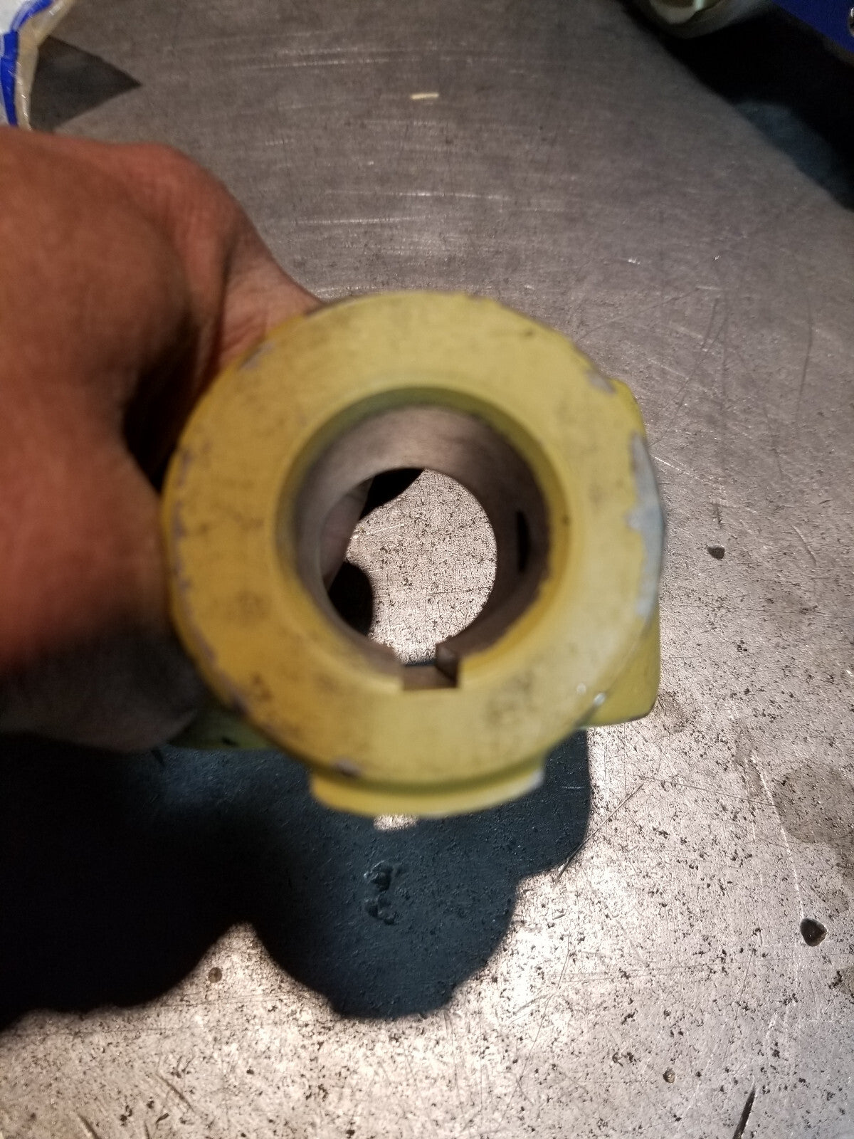 A-W329030 Implement Yoke, Round Bore 1 1/8" w/ 1/4" Keyway & Tapped Hole