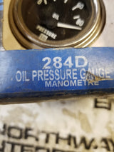284D Stewart Warner Heavy Duty Series Mechanical Oil Pressure Gauge 2 1/16" Dia
