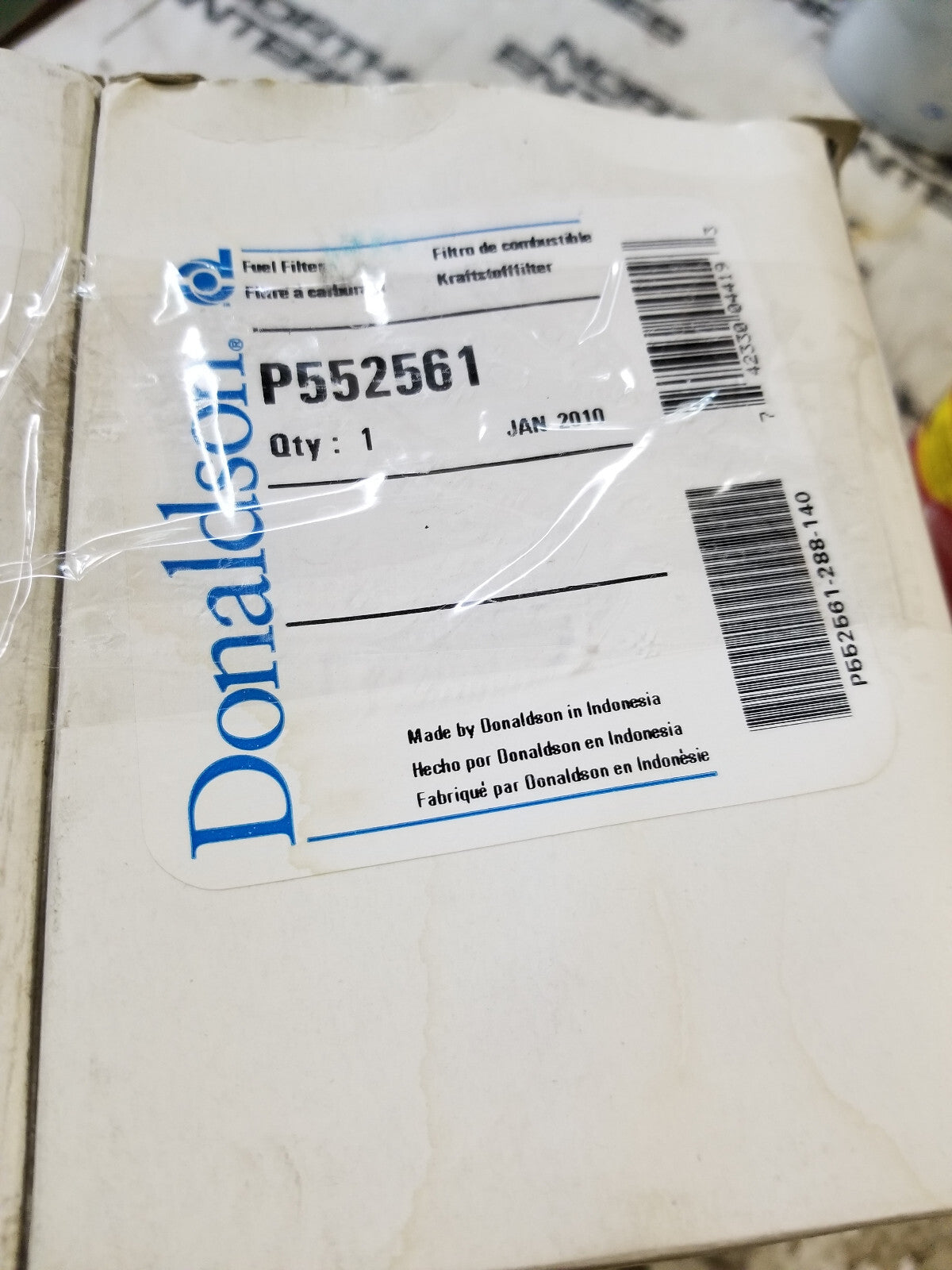 LOT OF 4PC - P552561 Donaldson Fuel Filter Spin-On