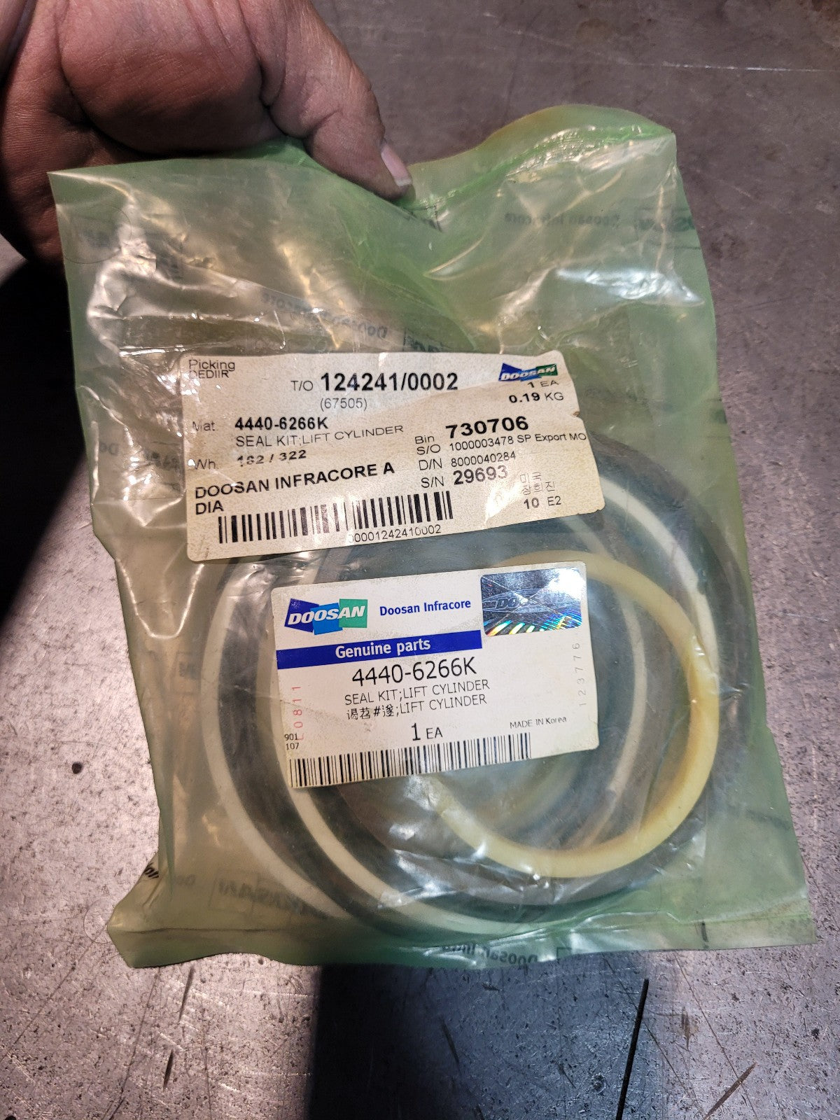 DOOSAN 4440-6266K - Kit - Seal Kit - Cylinder - Lift