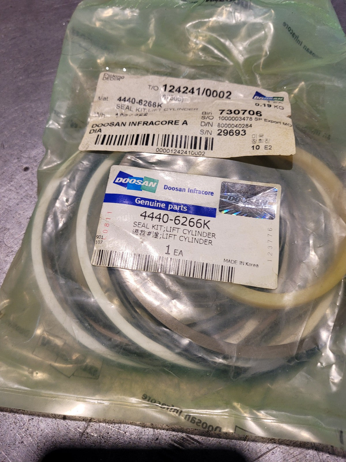 DOOSAN 4440-6266K - Kit - Seal Kit - Cylinder - Lift