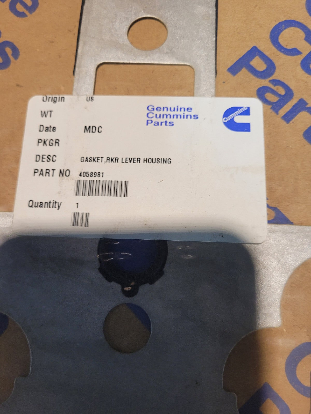 4058981 CUMMINS VALVE COVER GASKET N14