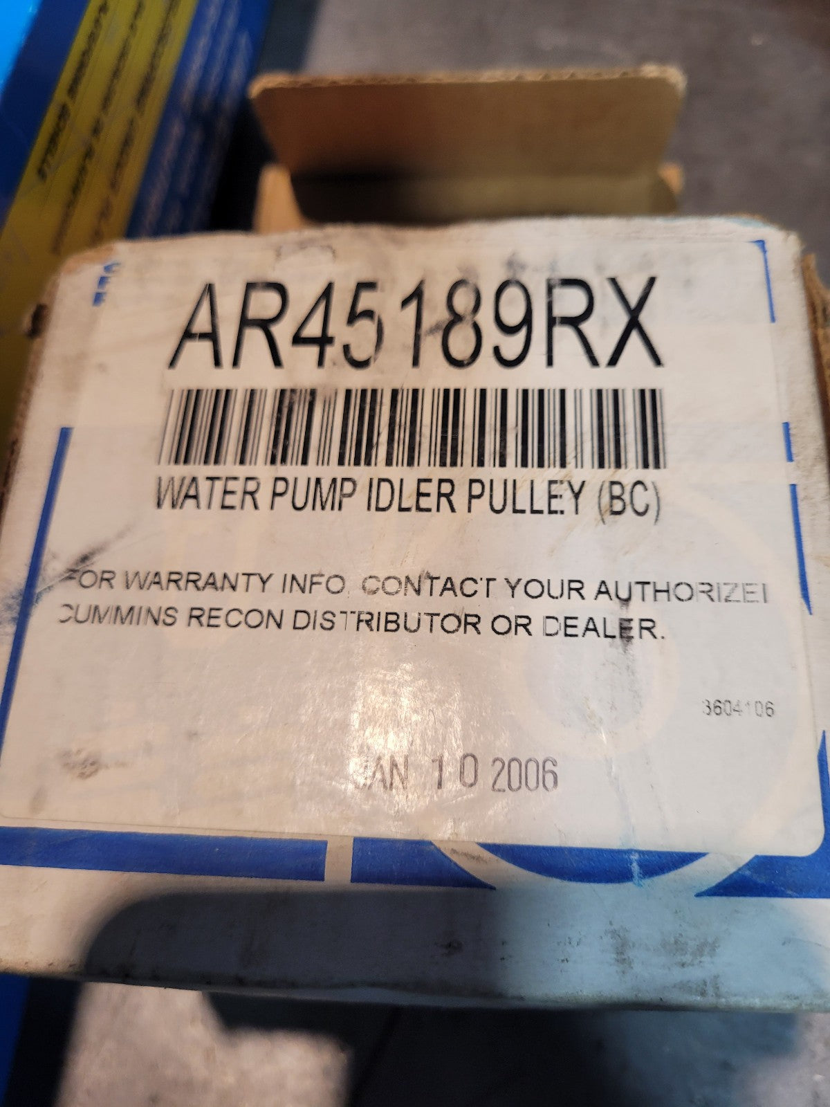 AR45189RX CUMMINS WATER PUMP PULLEY