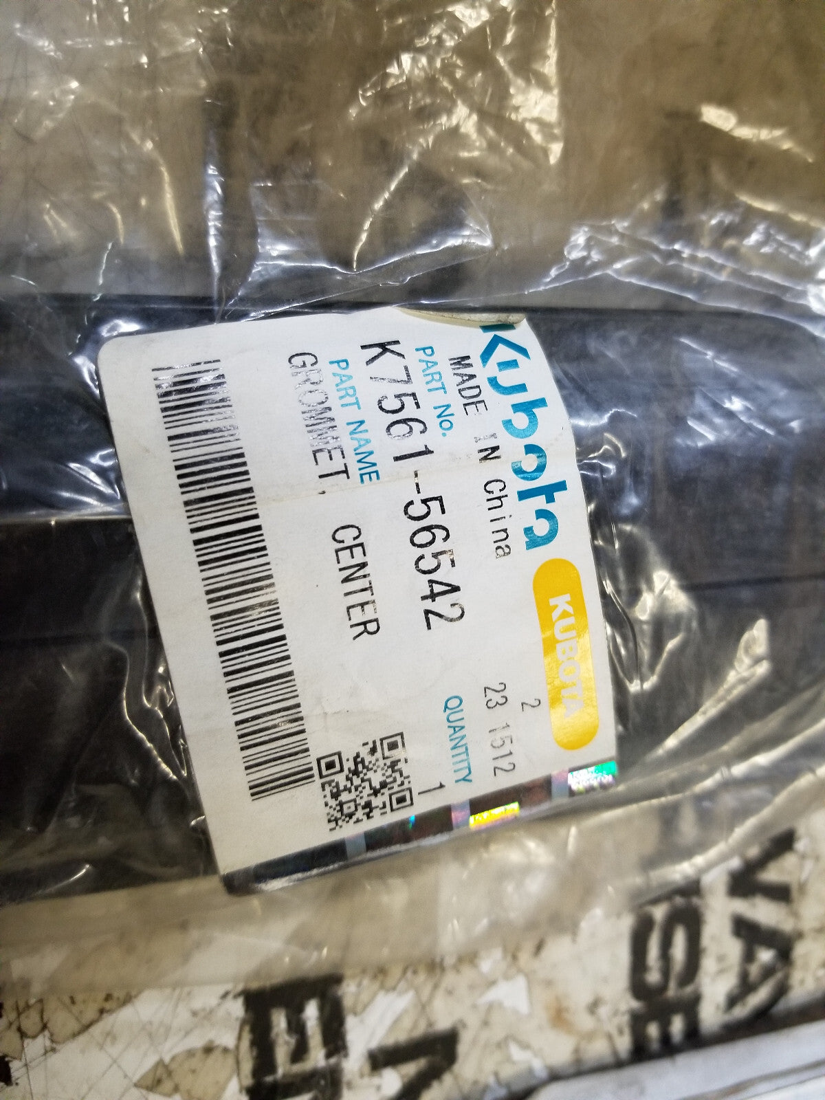K7561-56542 KUBOTA GROMMET K756156542