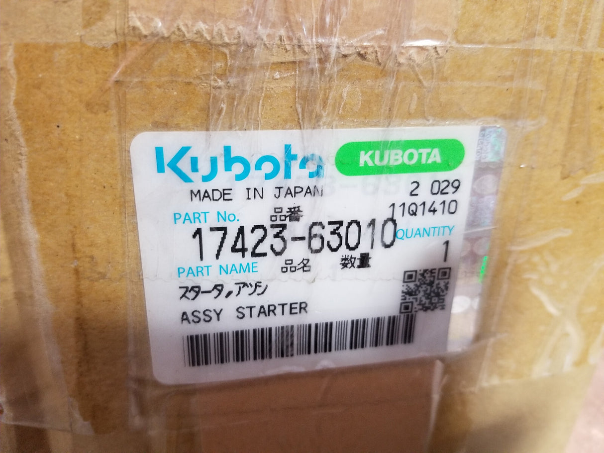 17423-63010 GENUINE KUBOTA STARTER