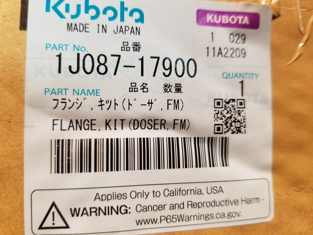 KUBOTA 1J087-17900 KIT FLANGE,REFORMER