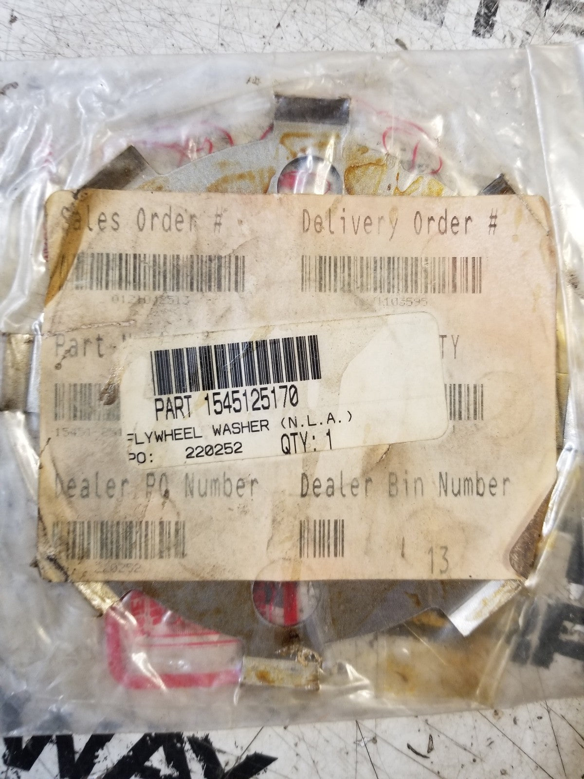 1545125170 KUBOTA WASHER FLYWHEEL 15451-25170