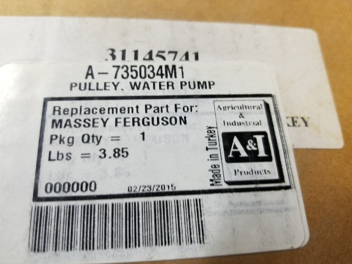 A-735034M1 NEW WATER PUMP  SQUARE BOLT PATTERN