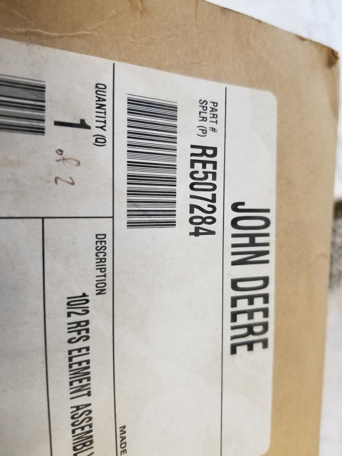 RE507284 JOHN DEERE FUEL FILTER