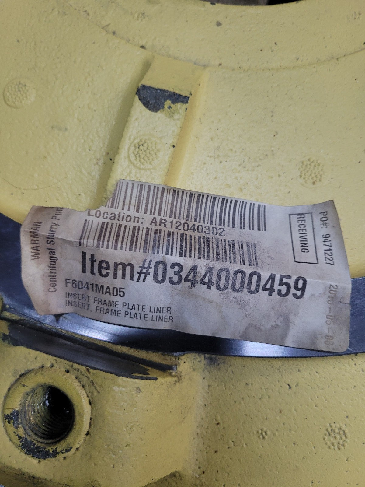 F6041MA05 REPLACEMENT SLURRY PUMP FPL INSERT LINER 0344000459 F6041M-A05