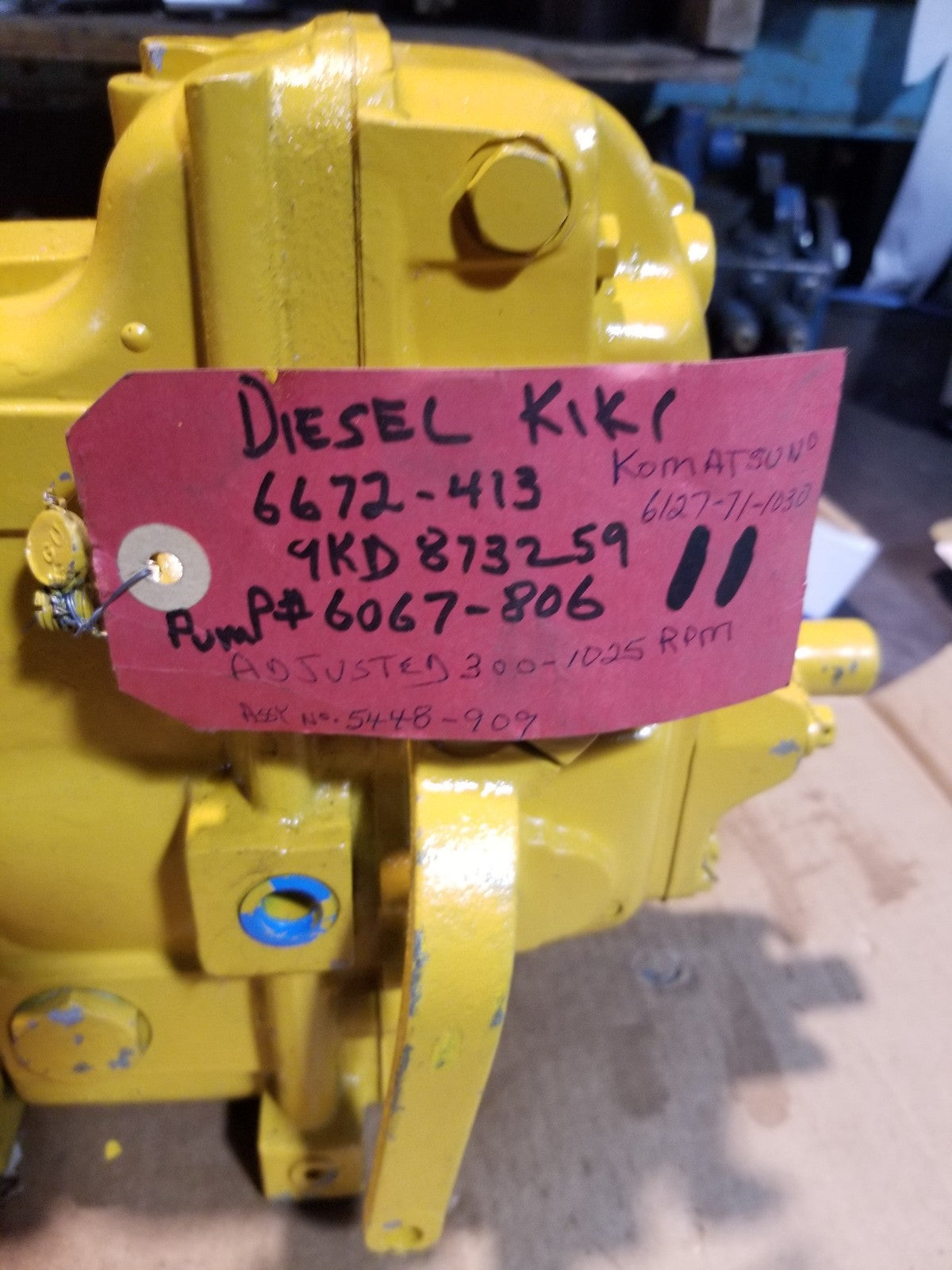 6127-71-1030 6672-413 6067-806 9KD873259 DIESEL INJECTION PUMP