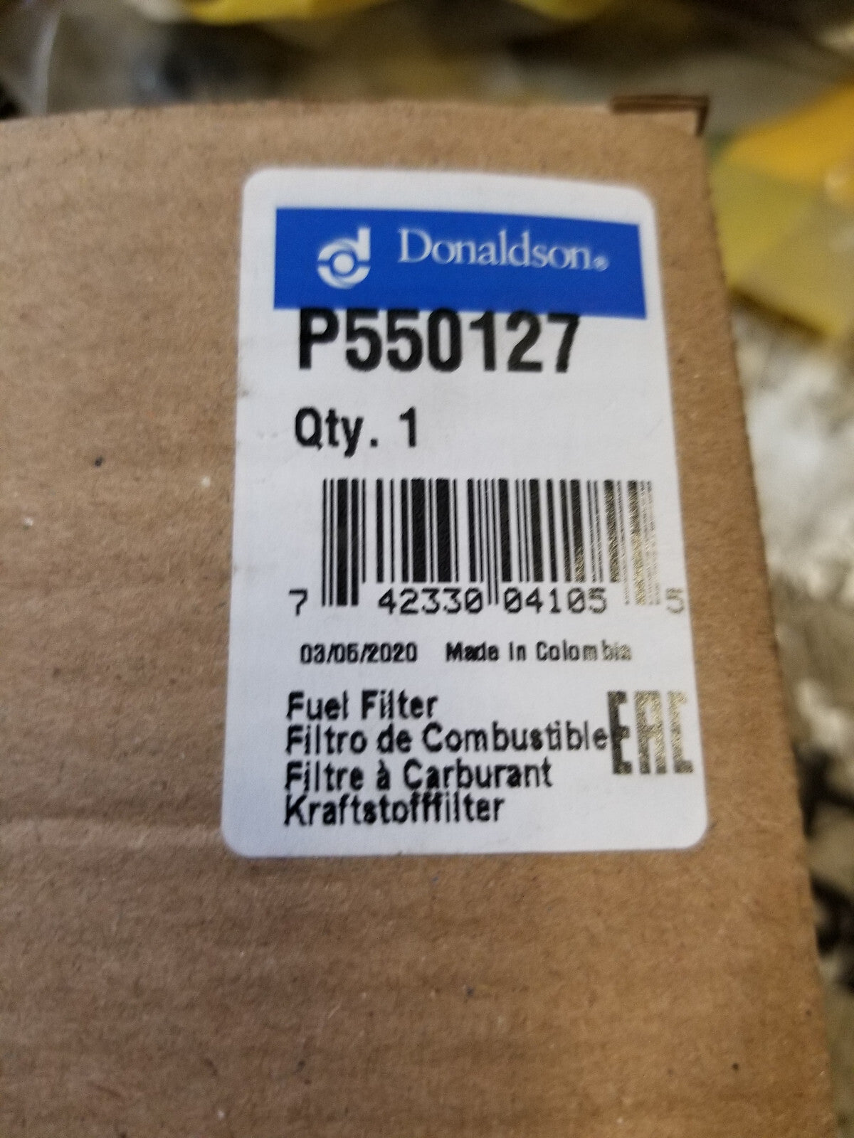 Donaldson Fuel Filter Spin-on- P550127