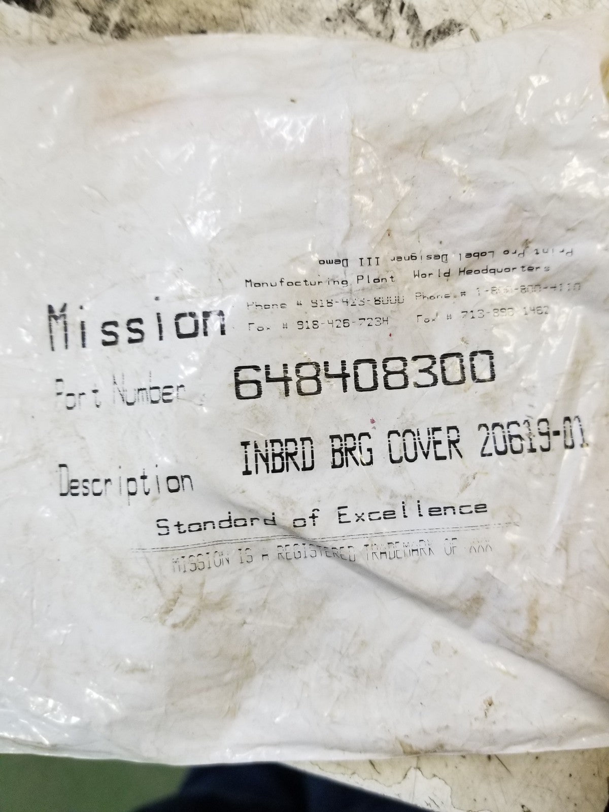 648408300 MISSION OIL SEAL