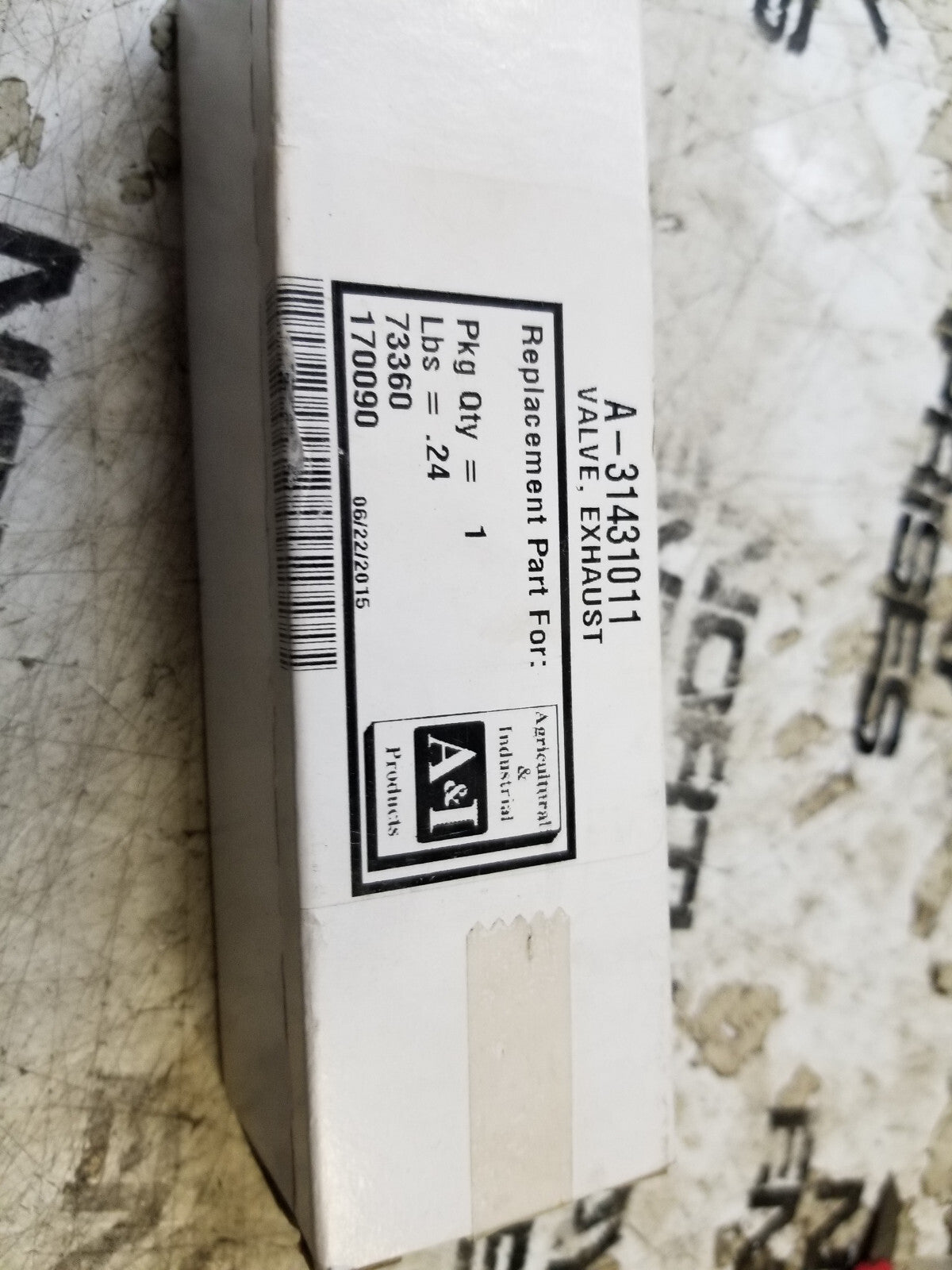 A&I A-31431011 31431011 EXHAUST VALVE