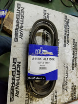 4L1150K, A113K, 1/2 X 115" Lawn And Industrial V-Belt Made With Aramid