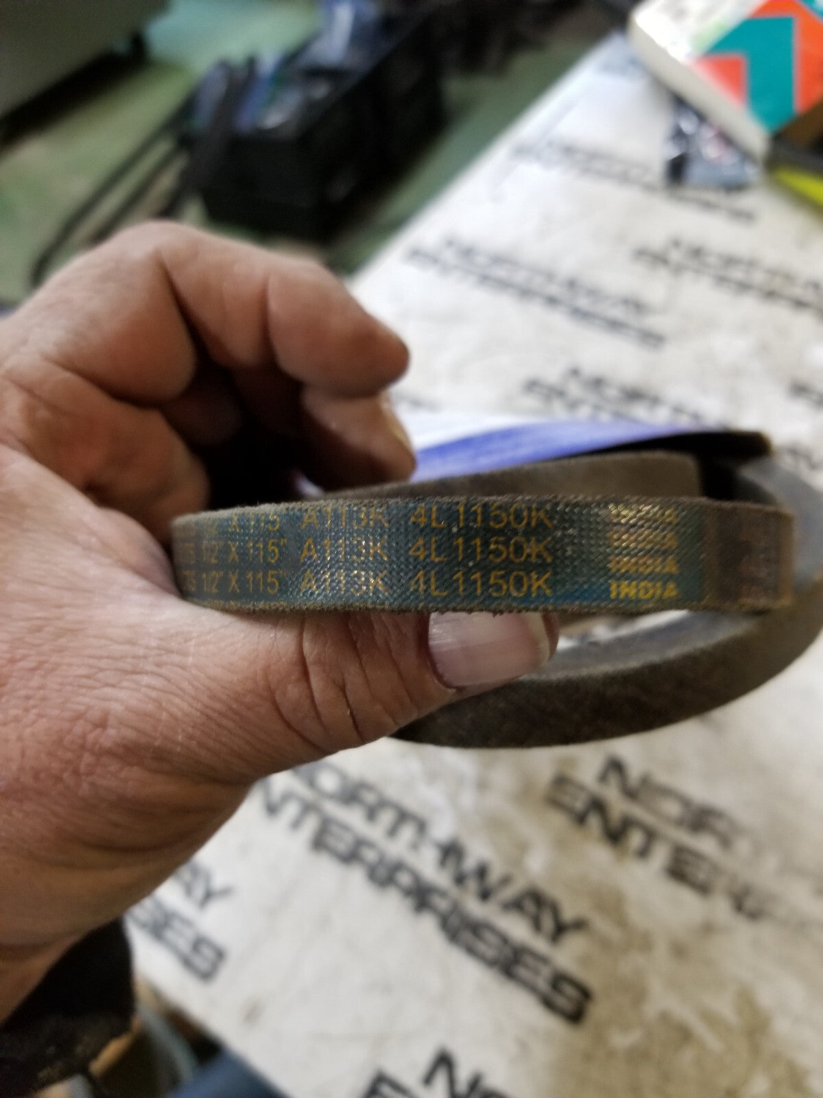 4L1150K, A113K, 1/2 X 115" Lawn And Industrial V-Belt Made With Aramid