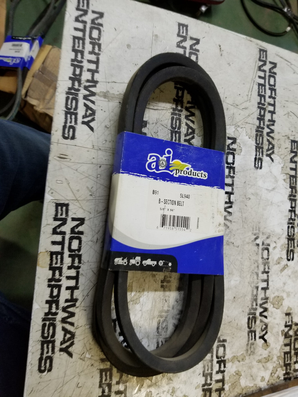 B91 or 5L940 V-belt 5/8 x 94in Vbelt