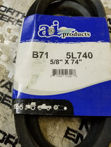 A&I B71 or 5L740 5/8 x 74in V-Belt