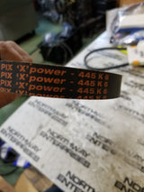 445K6 K Series Poly V Belt   44.5 Pitch Length - 45.25 Outside Measurement X 6