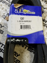 C87 C-SECTION WRAPPED BELT 7/8" X 91"