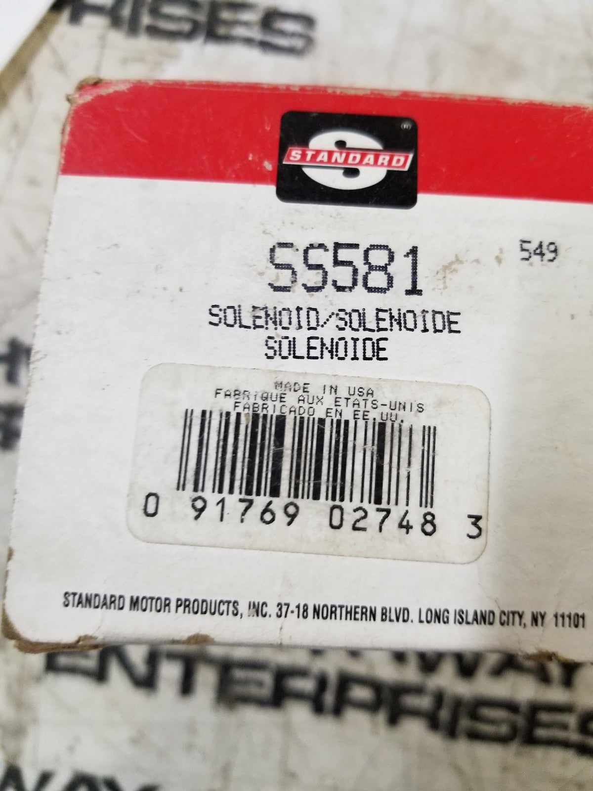 SS581 STANDARD SOLENOID
