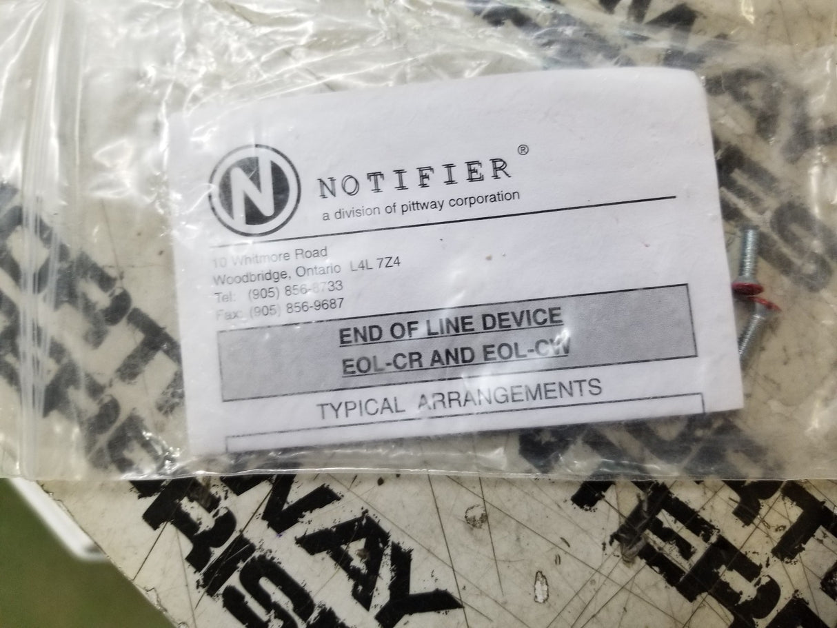 LOT OF 12 - NOTIFIER EOL-CR END OF LINE DEVICE PLATE