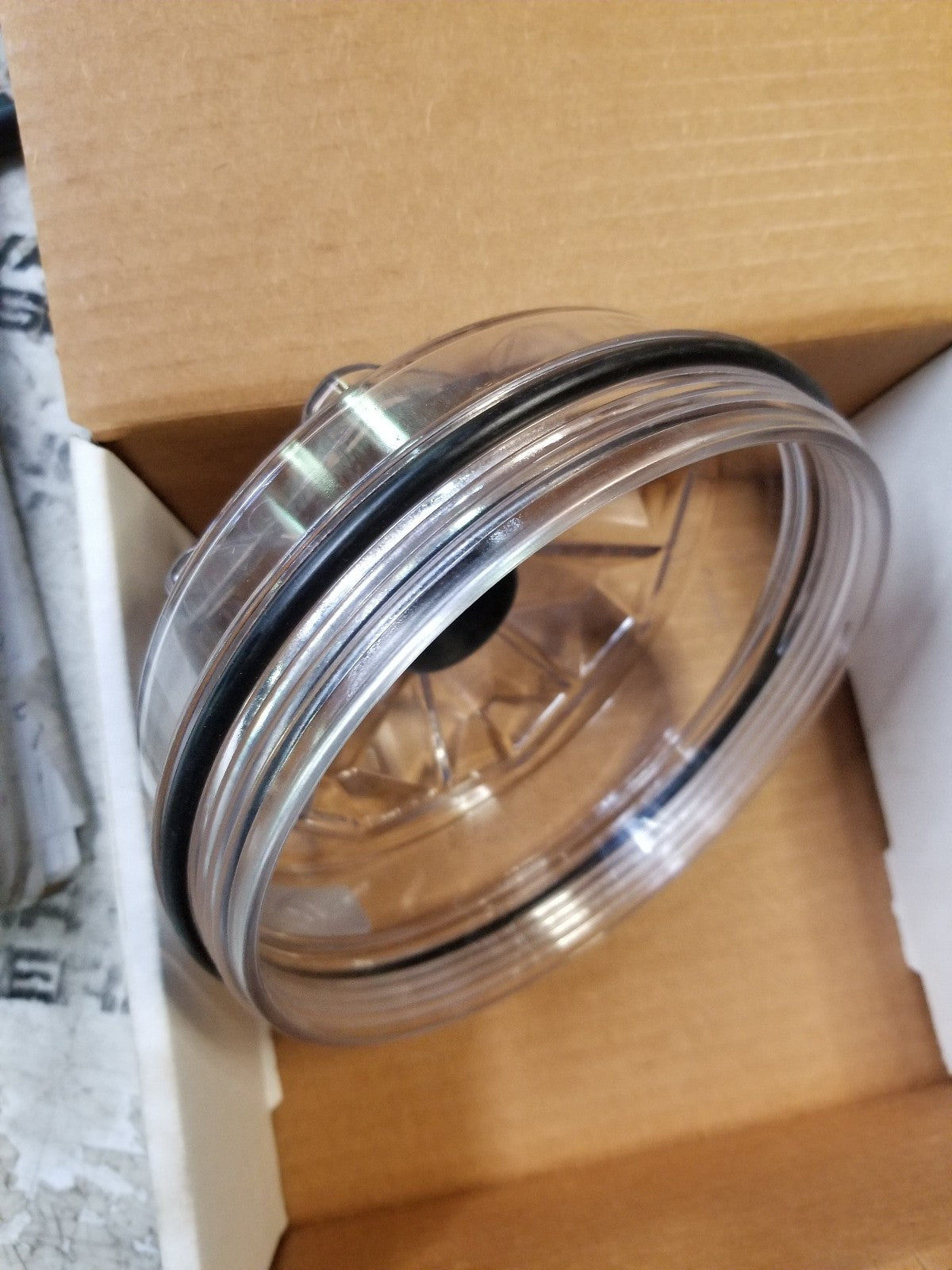 PL-340-4975 PROLINE TRAILER LEXAN HUB CAP THREADED 340-4975