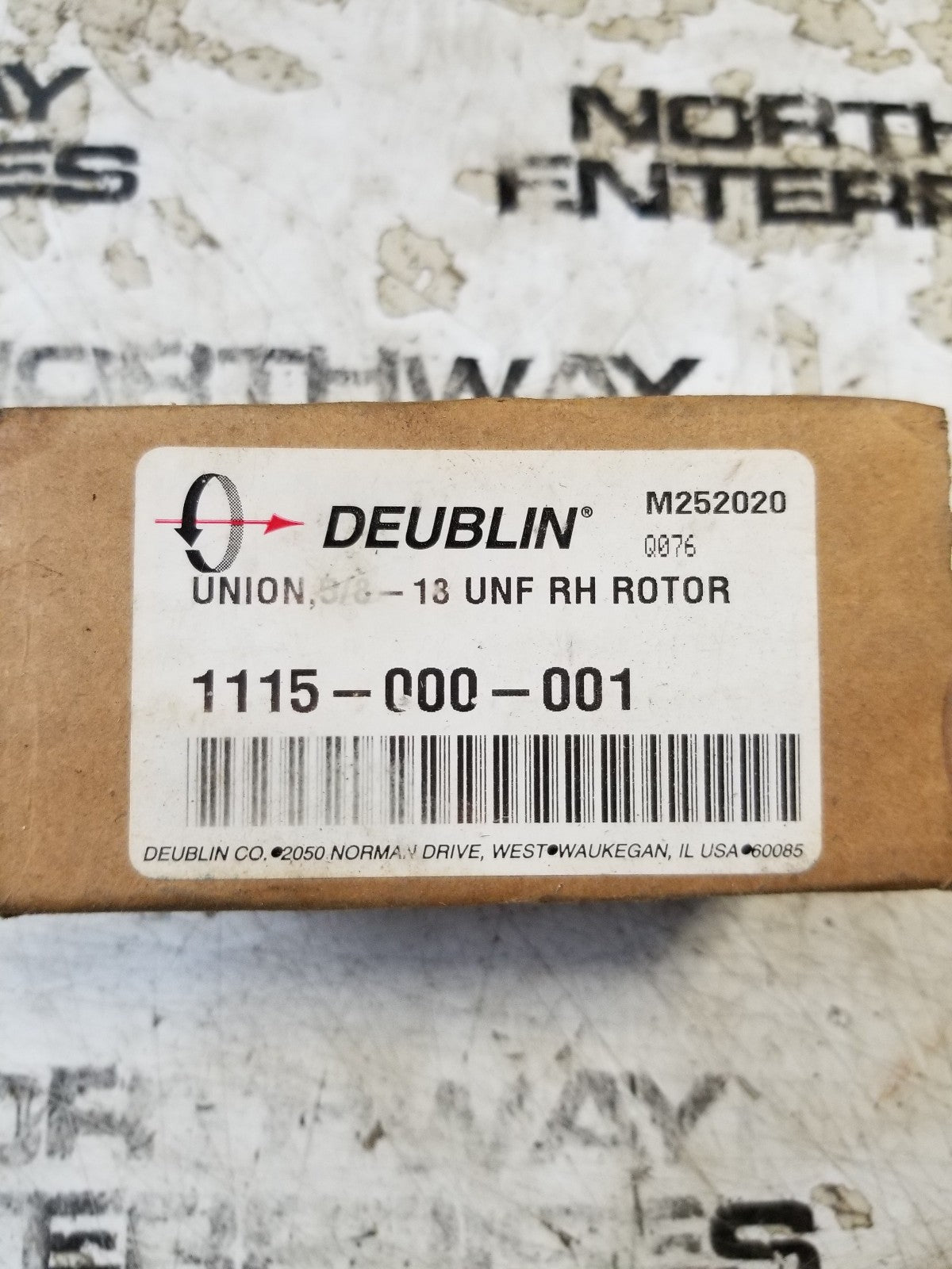 DEUBLIN 1115-000-001 18 UNF ROTOR RH 5/8 UNION M939070