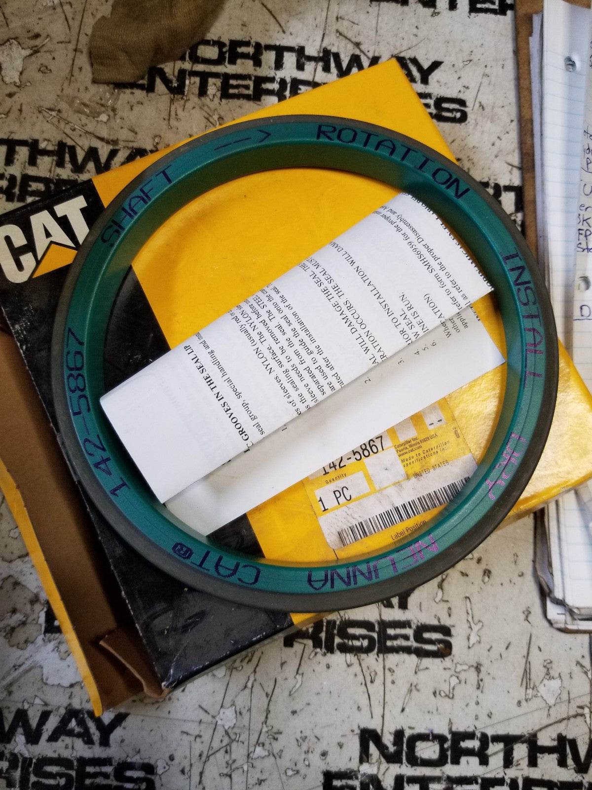 142-5867 Fits Cat 1425867 Seal