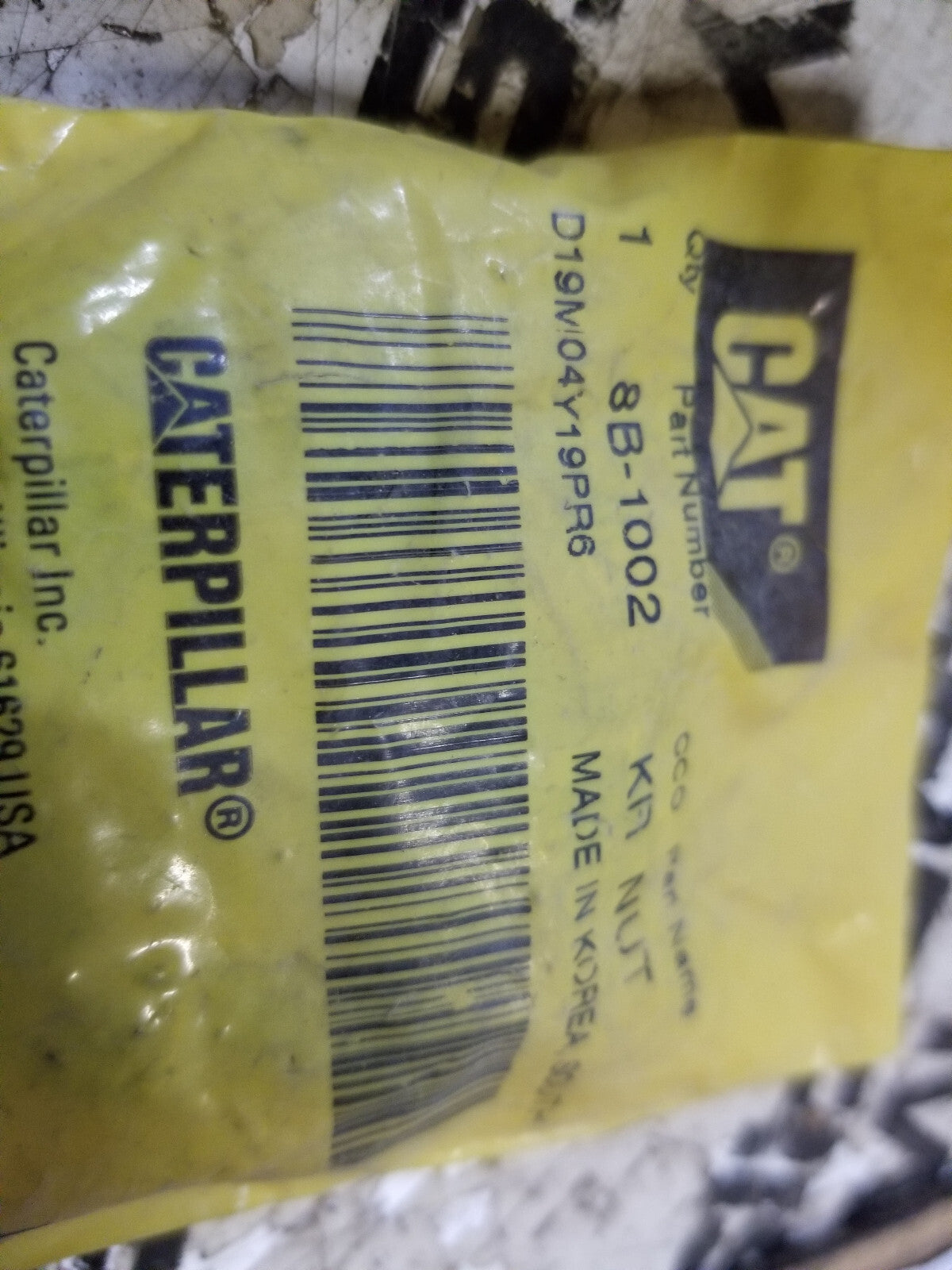 8B-1002 Caterpillar 1 1/8''-12 Hex Slotted Nut 8B1002
