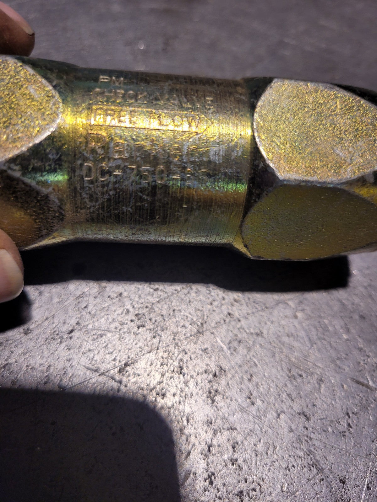 DC-750-65 PARKER Hard Seat, In Line Hydraulic Check Valves - DC Series