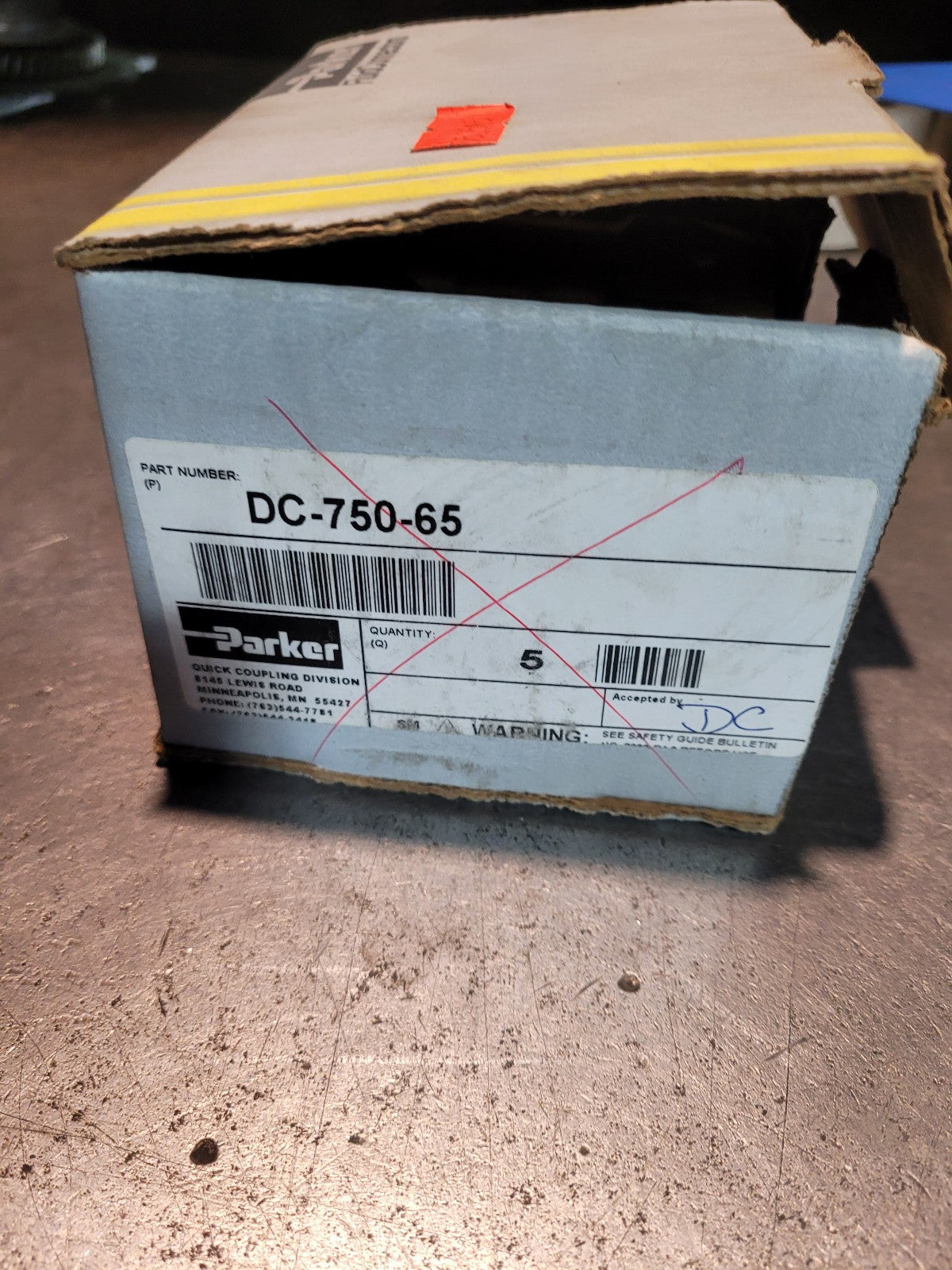 DC-750-65 PARKER Hard Seat, In Line Hydraulic Check Valves - DC Series