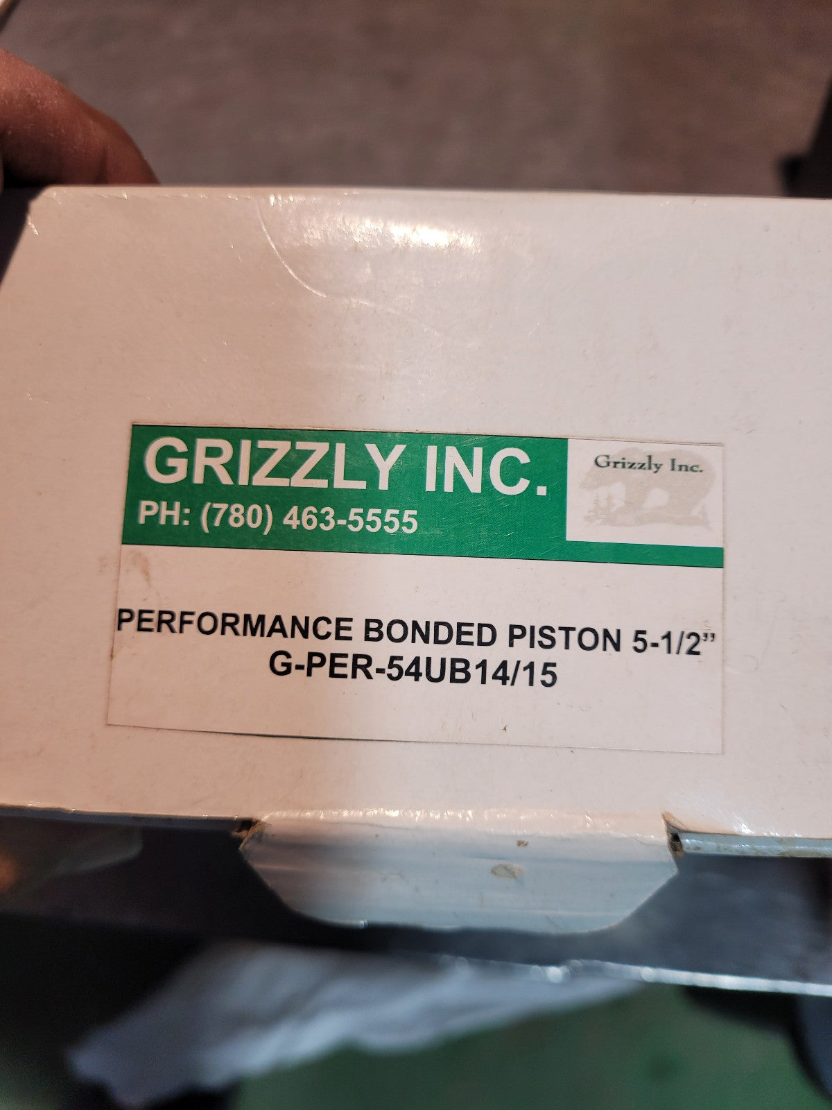 G-PER-54UB14/15 GRIZZLY INC PERFORMANCE BONDED PISTON 5 1/2"