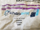 UXL0241 SHARKBITE Brass 1-1/2" X 1-1/2" 90 Degree Elbow