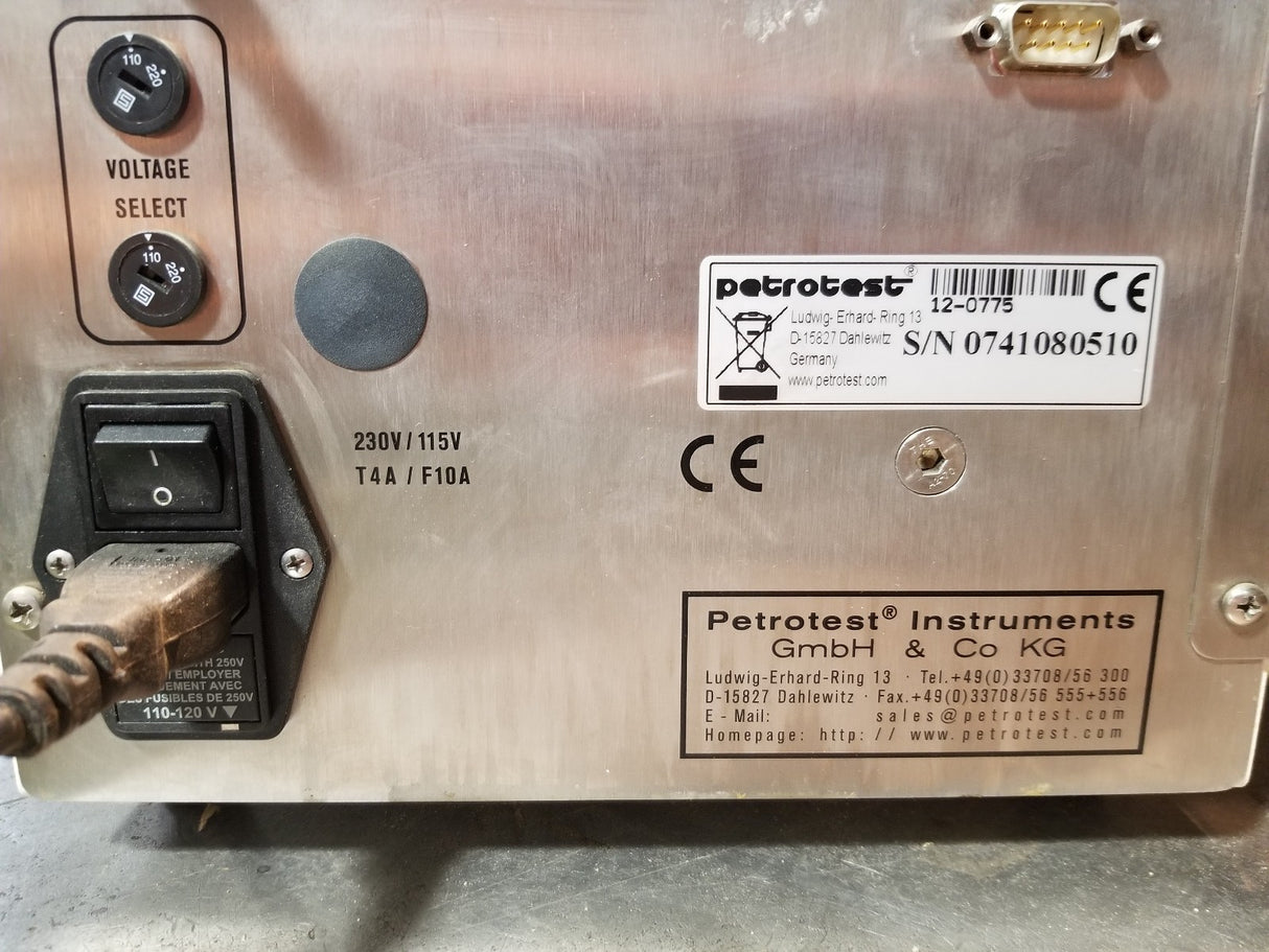 PETROTEST PMA 4 AUTOMATIC PENSKY MARTENS CLOSED CUP FLASHPOINT TESTER PMA4