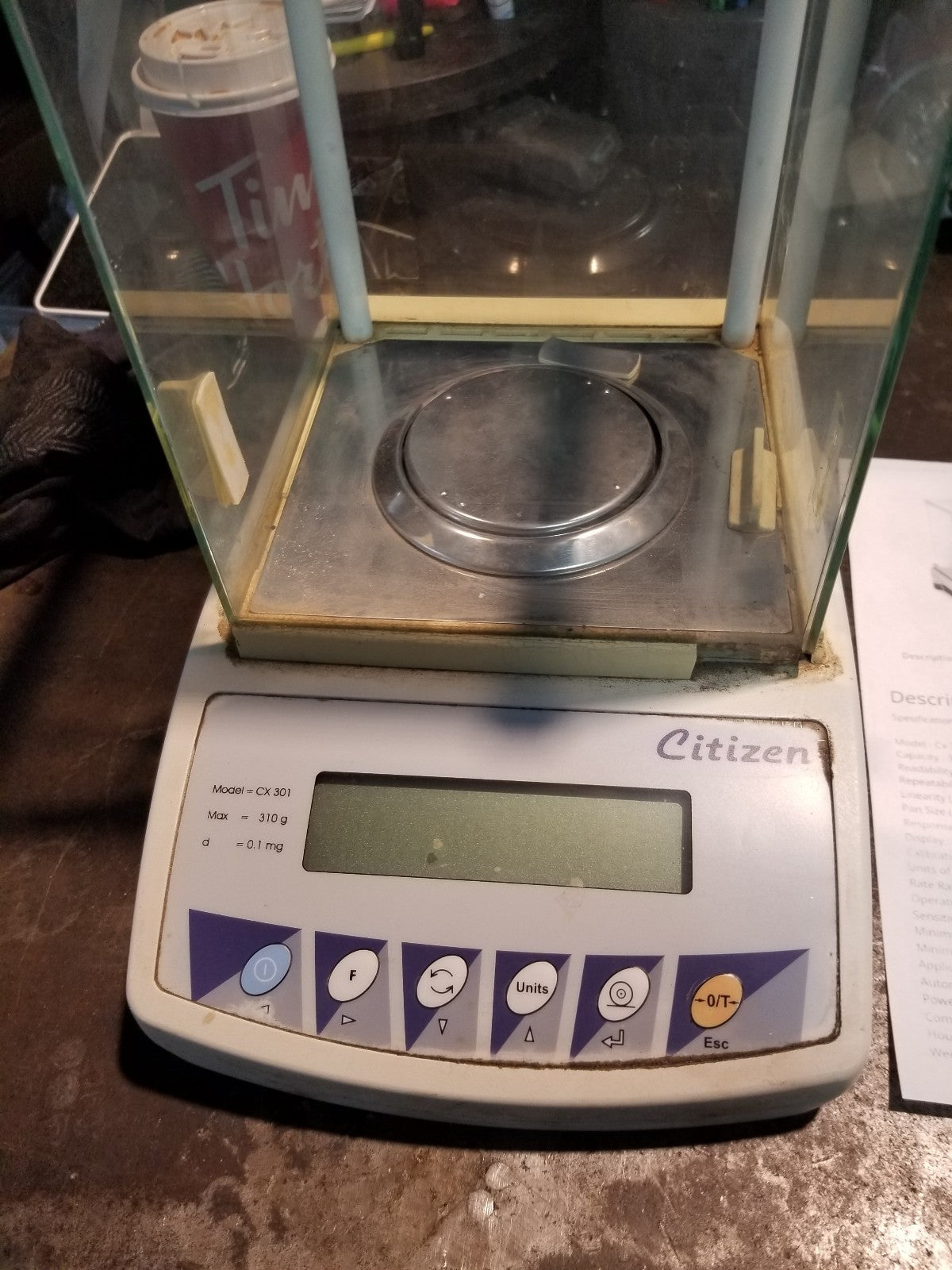 Citizen Scale CX301, Max:310g Min:10mg Citizen Scale CX301