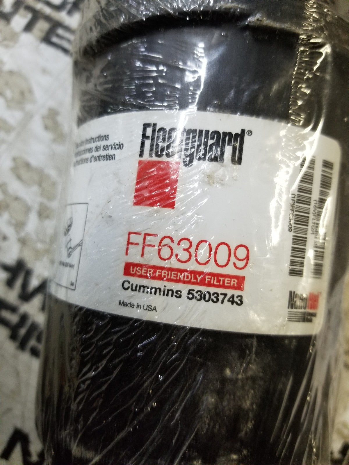 Fleetguard FF63009 fuel Filter For Cummins 5303743