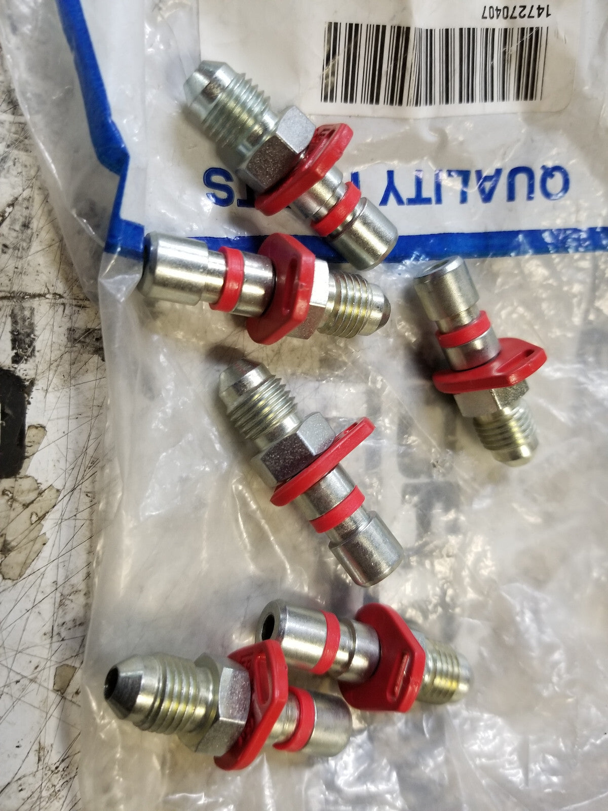 BAG OF 6PC - 147270407 JIC HOSE INSERT 7/16 - 20