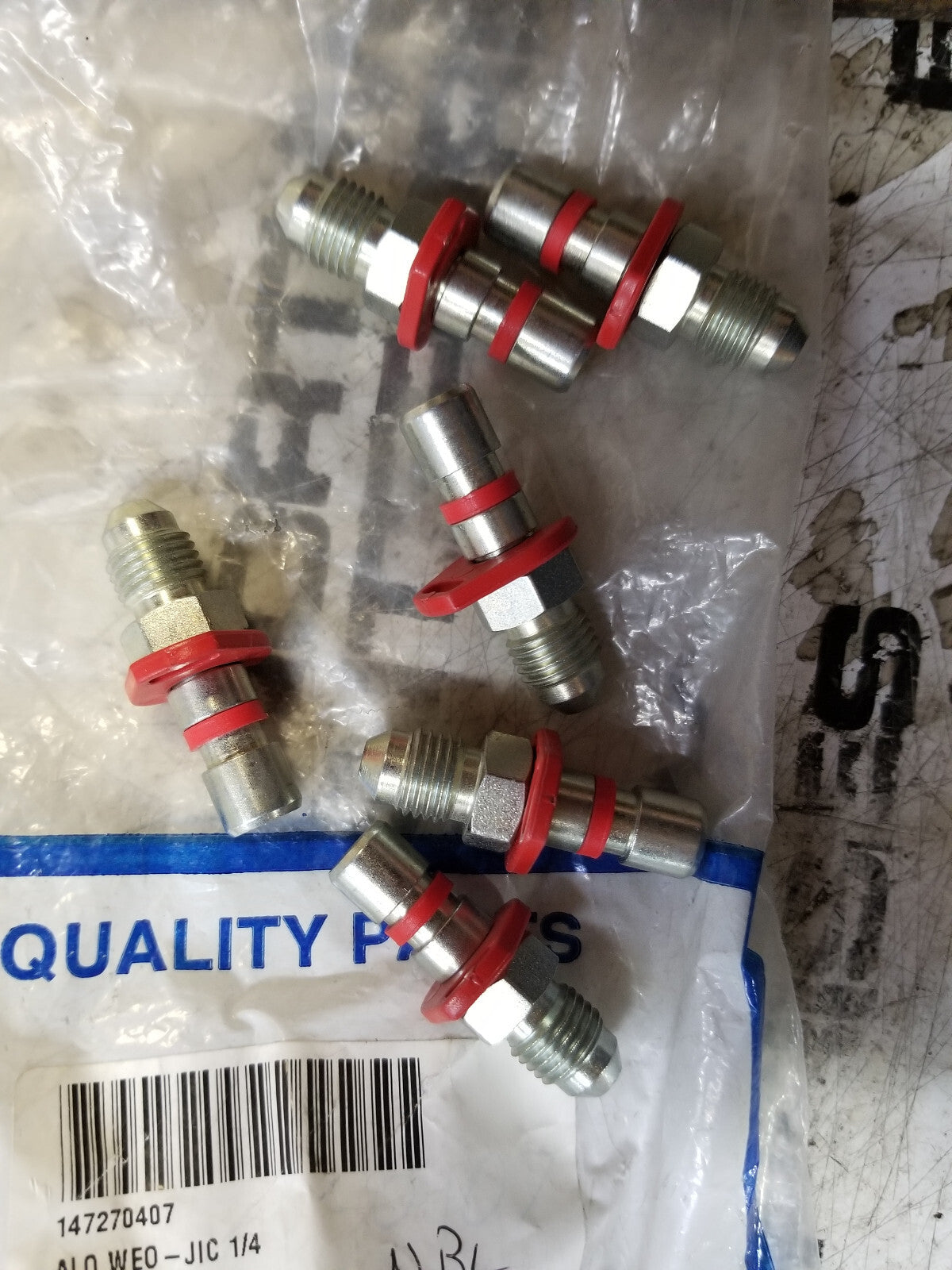BAG OF 6PC - 147270407 JIC HOSE INSERT 7/16 - 20