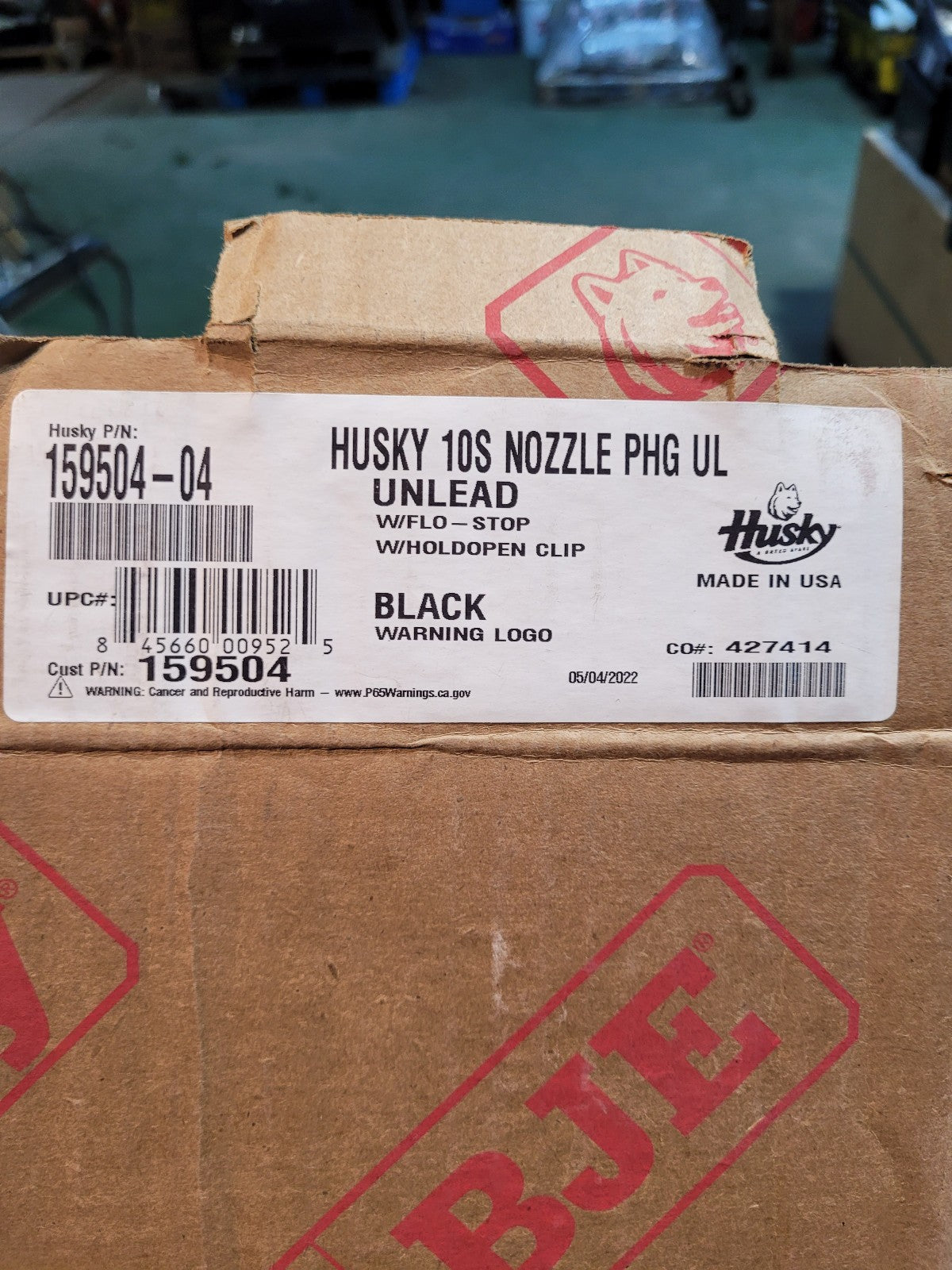Husky 159504-04 New XS Pressure Activated Unleaded Nozzle