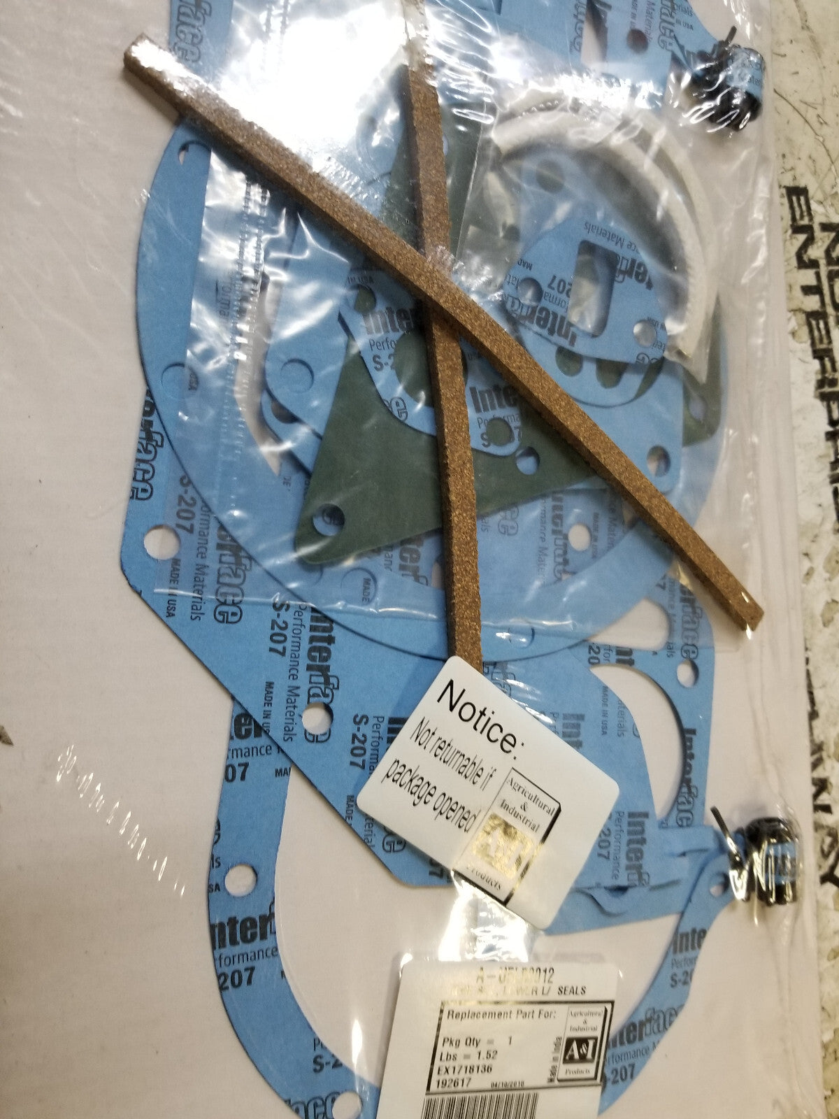 A-U5LB0012 Gasket Set, Lower L/ Seals U5LB0012