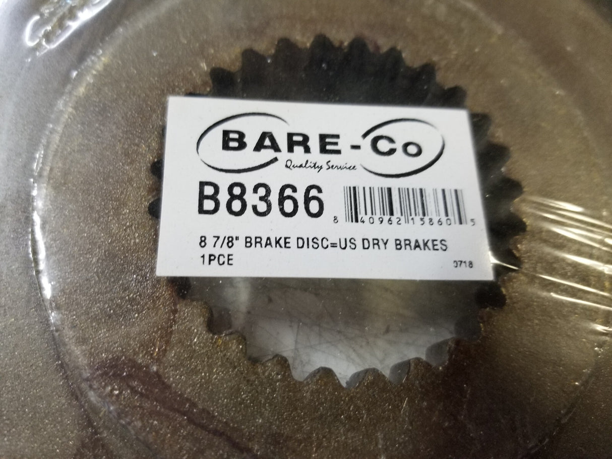BARE CO B8366  Brake Disc for Massey Ferguson 135, 275