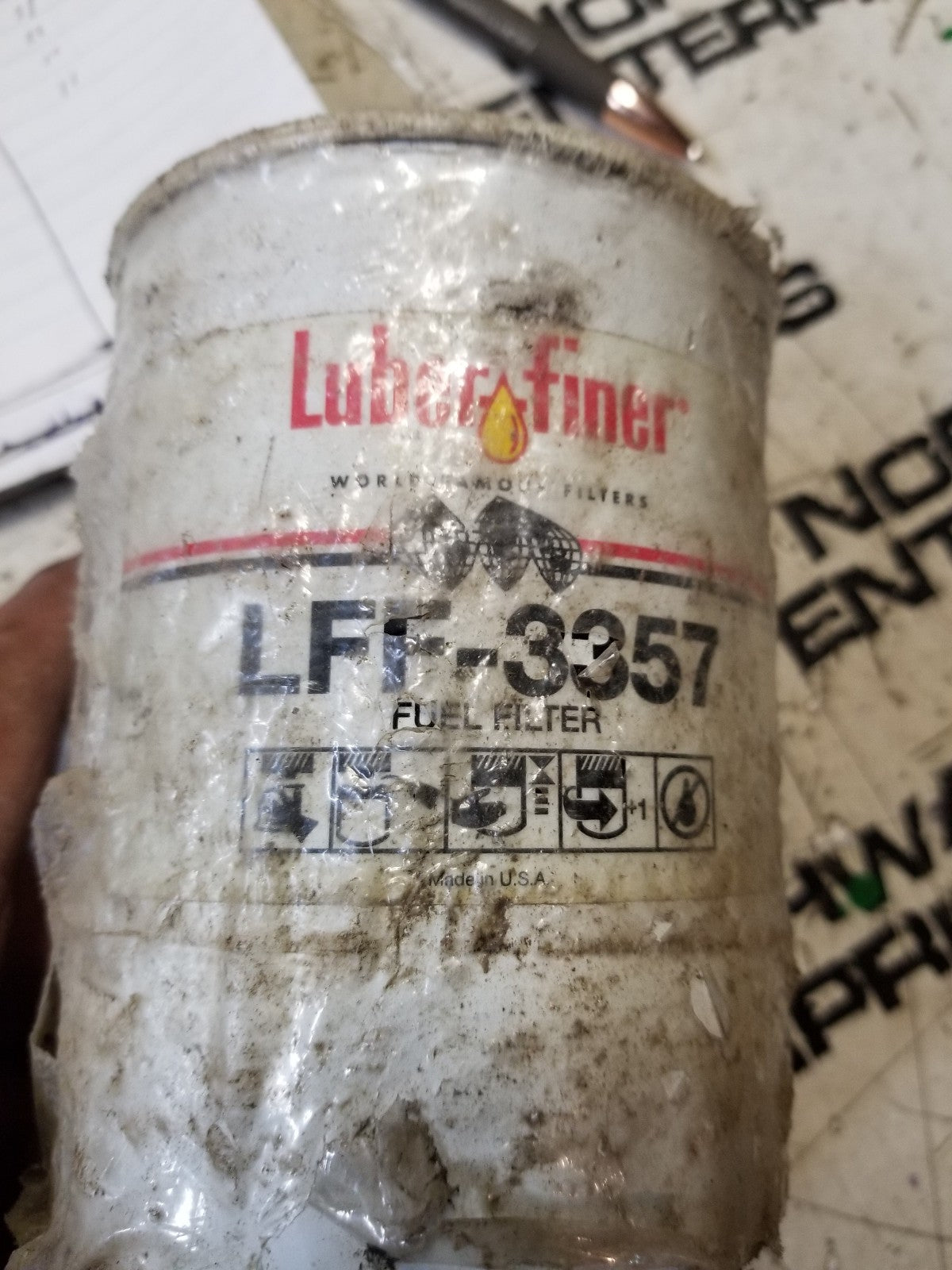 LFF2201 LUBERFINER FUEL FILTER Replaces 4088272, 4920586, P552200, BF7766
