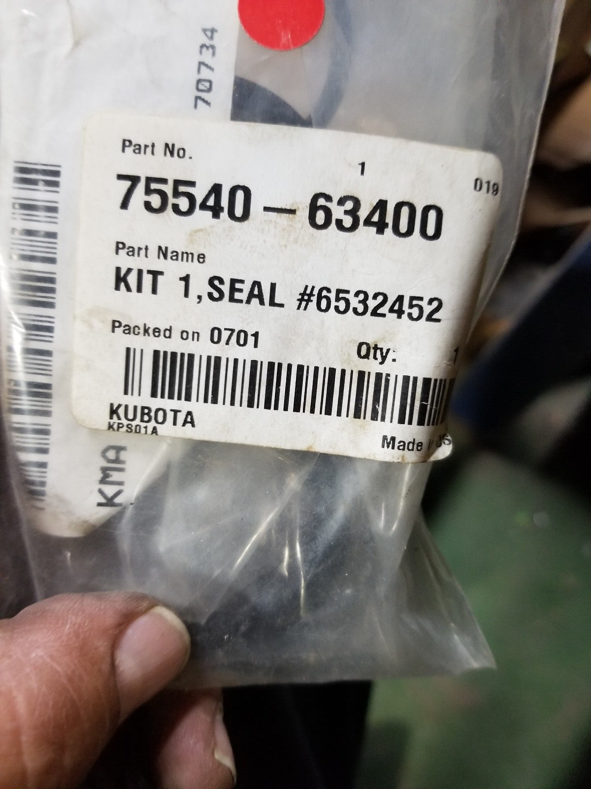 75540-63400 KUBOTA SEAL KIT