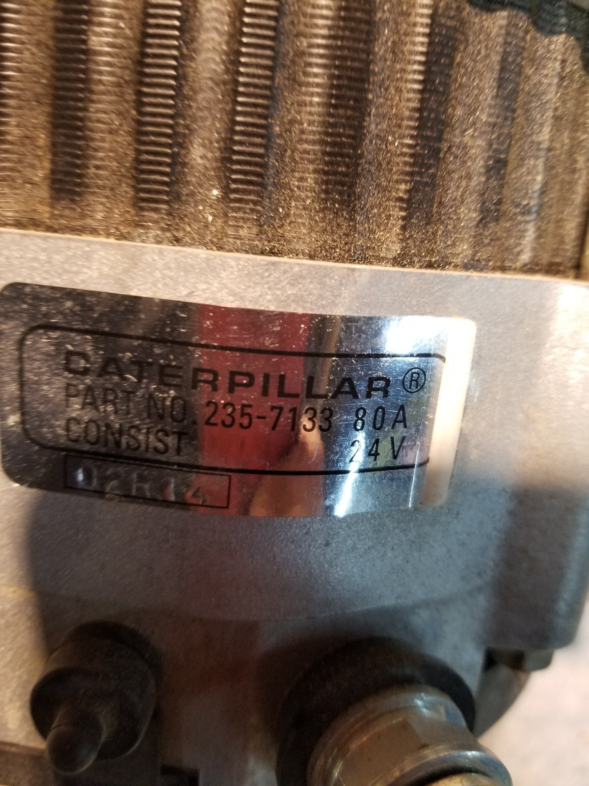 GENUINE CAT 235-7133 80A Alternator OEM Caterpillar 24v 2357133