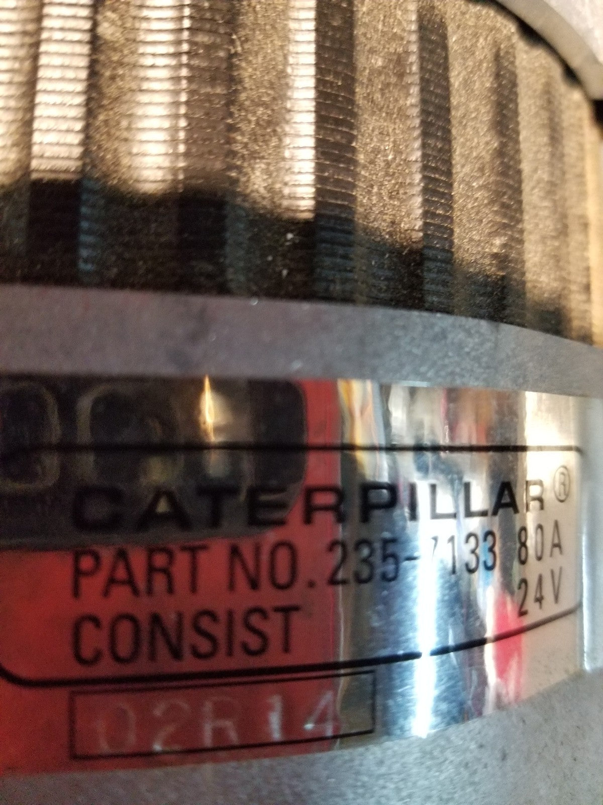 GENUINE CAT 235-7133 80A Alternator OEM Caterpillar 24v 2357133